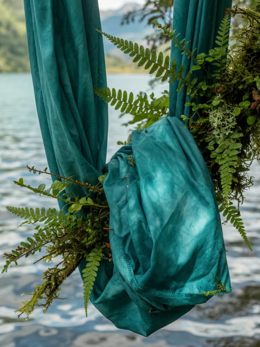 Detalle de la tela en la naturaleza